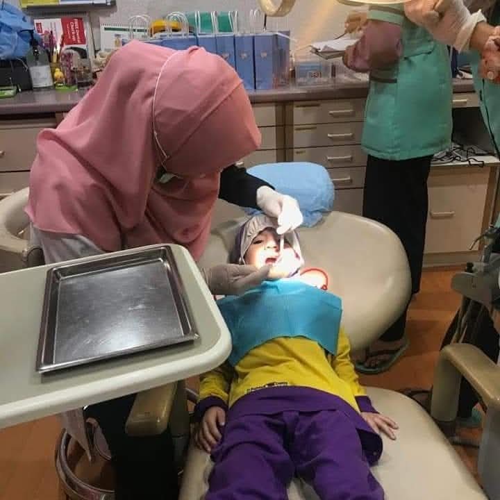 Gentle dental care for a young patient